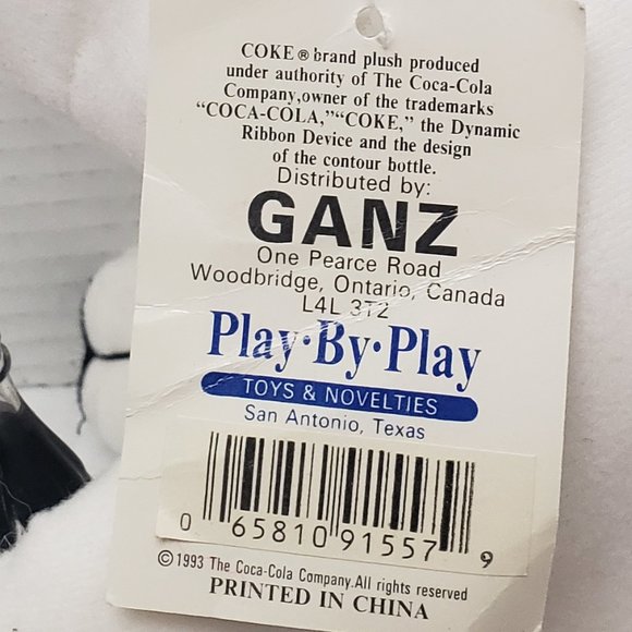 Coca Cola Plush Bear 1993 - Picture 4 of 8